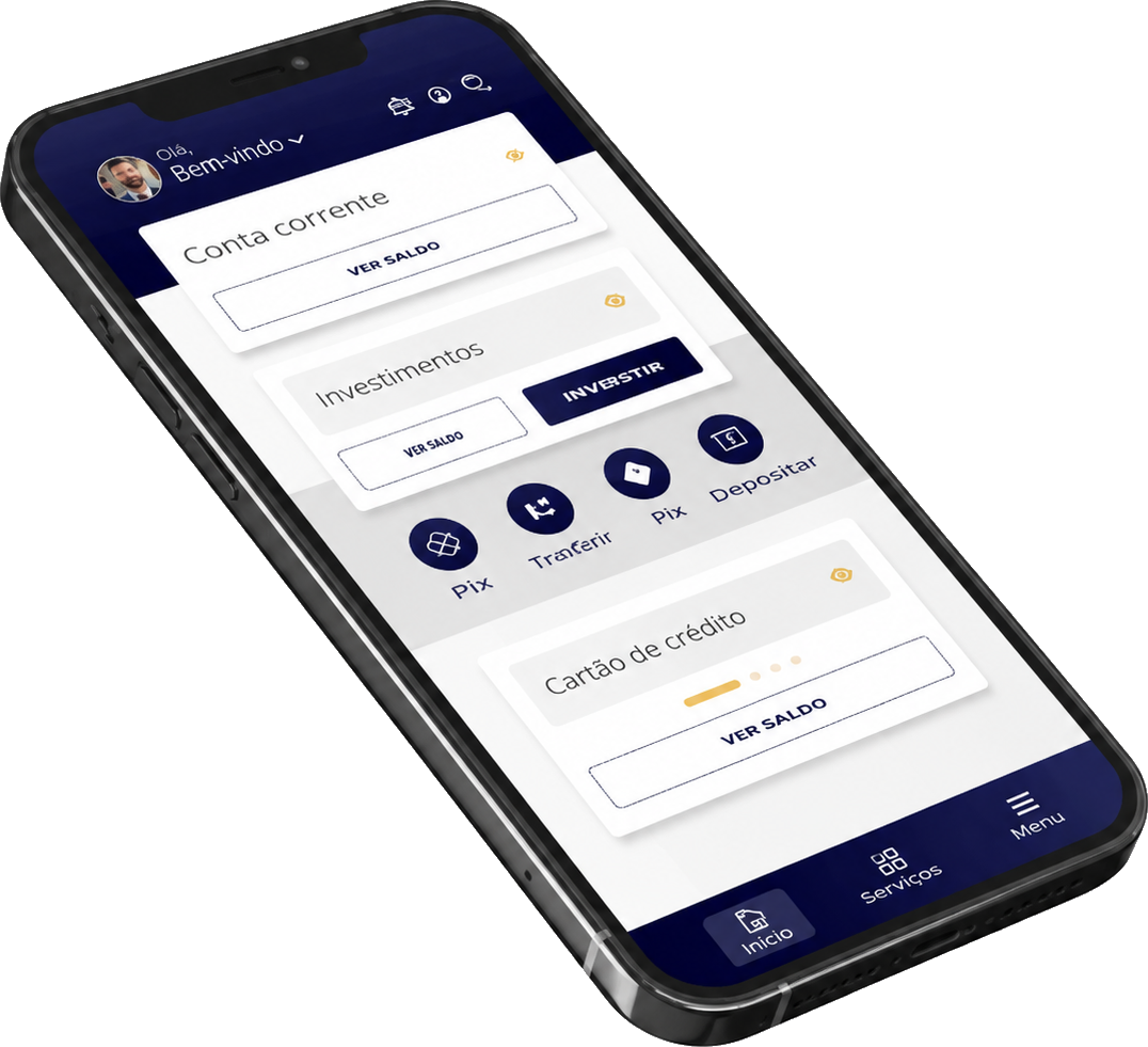 App Safra — gestão financeira no celular